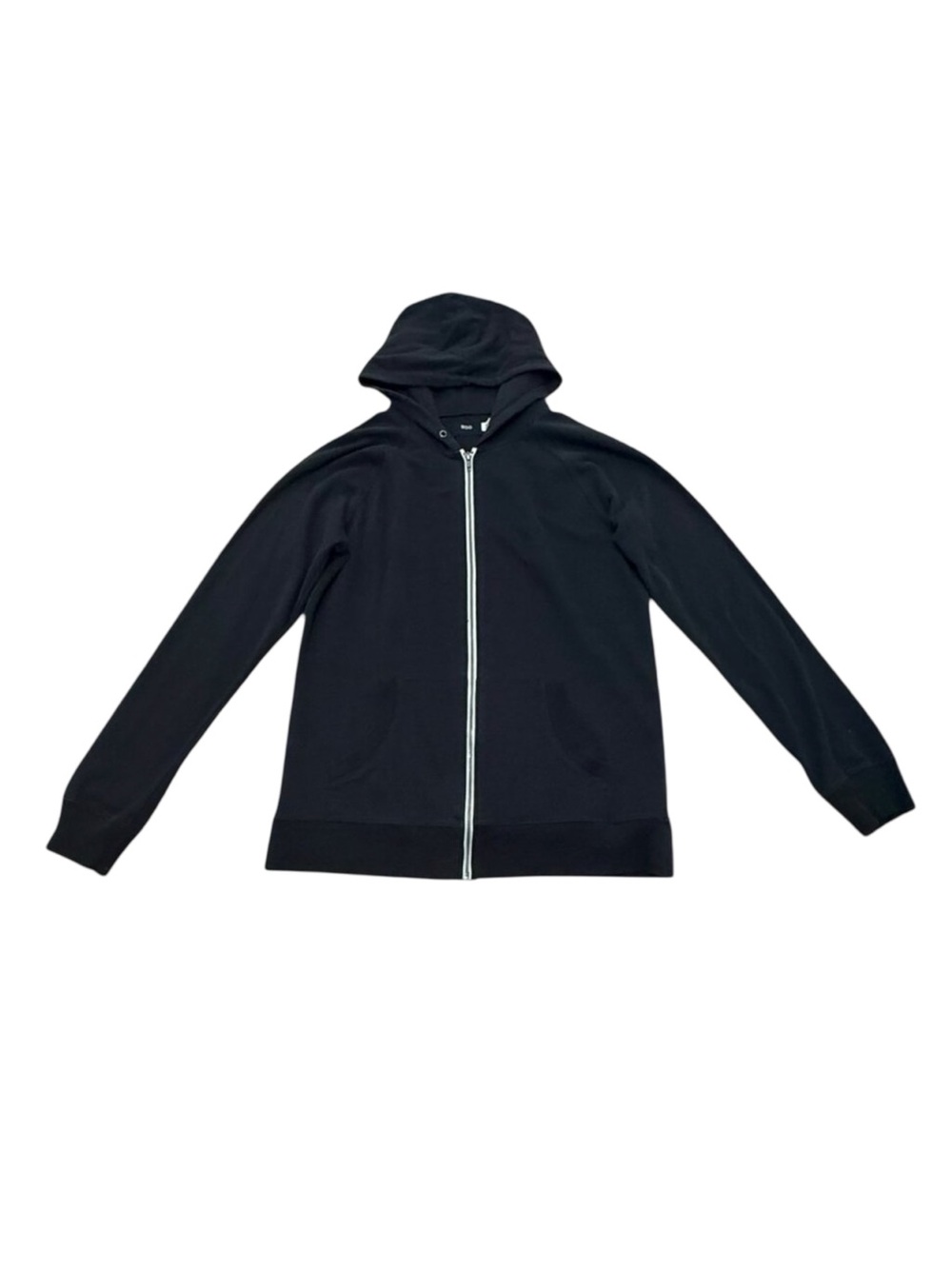 Mens BDG Black Zip-Up Hoodie Sweatshirt
